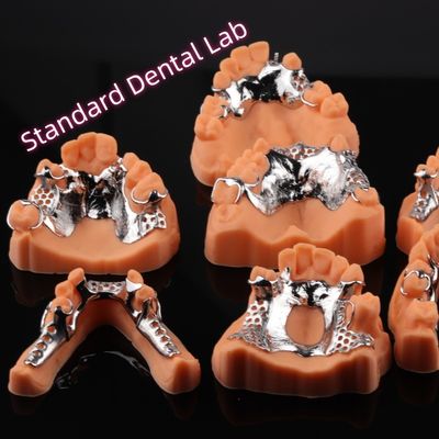 CAD CAM Kaldırılabilir Kısmi Diş Dişleri Metal Çerçeve 3Shape Exocad Diş Dişleri Tasarımı